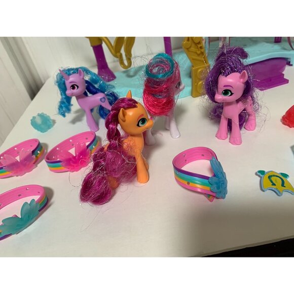 Twilight SParkle Playset Zipline Castle Royal Palace Zephyr Heights 4 ponies Sti - Picture 4 of 5